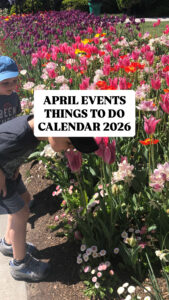 April Calendar of Events & Activities 2026