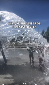 Splashpads in Utah Opening Dates