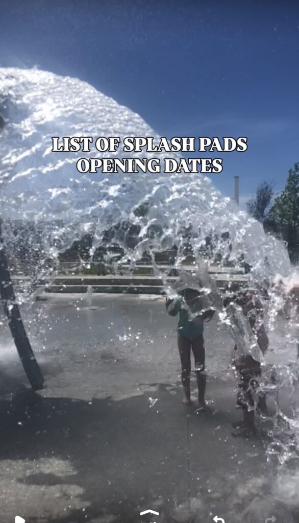 Splashpads in Utah Opening Dates
